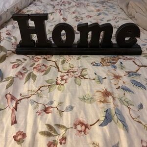 Black Wooden Home Sign